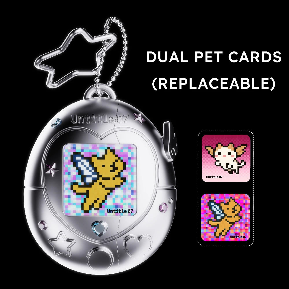 Cute For Tamagotchi Style Airpods 4/Pro 2/1 Earphone Case Transparent Soft Silicone Earphone Case With Cartoon Lanyard Sticker