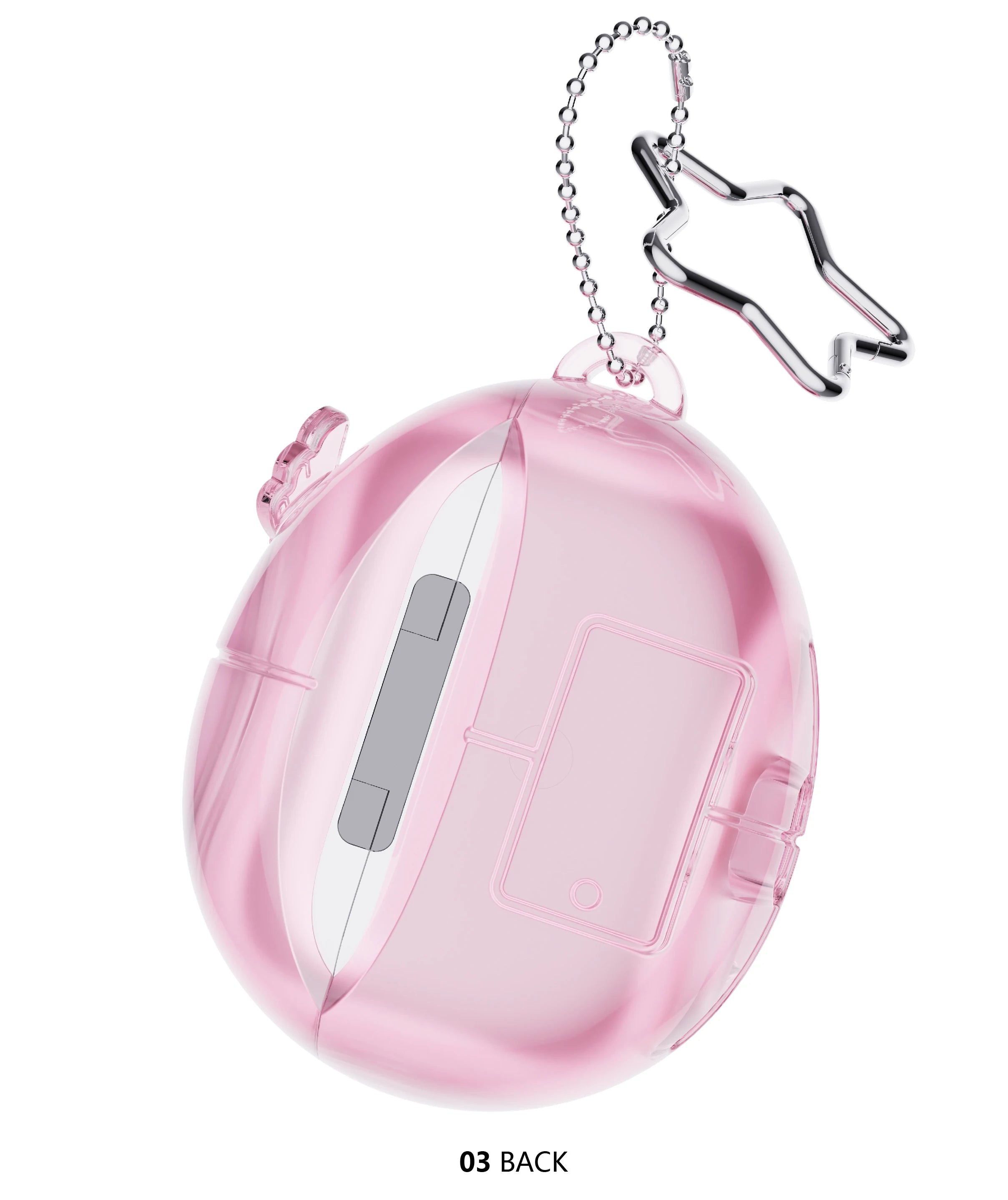 Cute For Tamagotchi Style Airpods 4/Pro 2/1 Earphone Case Transparent Soft Silicone Earphone Case With Cartoon Lanyard Sticker